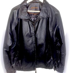 St Johns black leather jacket